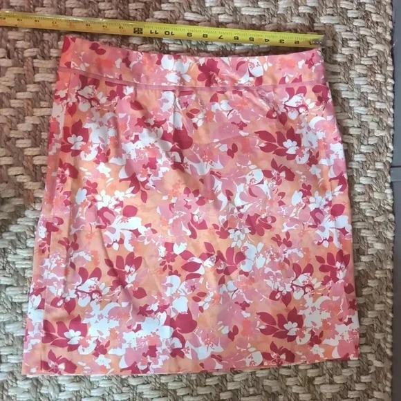 Geoffrey Beene Sport Cotton Floral Skirt - Picture 4 of 5